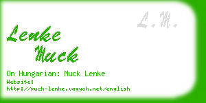 lenke muck business card